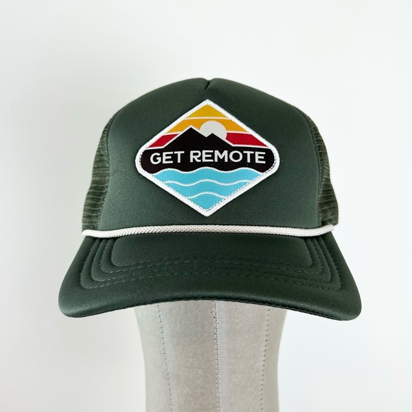 Anthem Branding Other - NWOT Get Remote Anthem Green Padded Mesh Snap Back Adjustable Trucker Hat